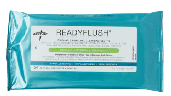 ReadyFlush Biodegradable Flushable Wipes Scented